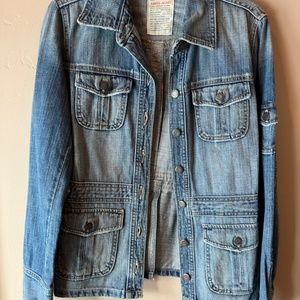 Womens J Crew Cargo Jean Jacket